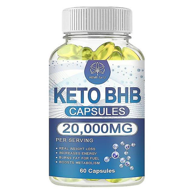 Guoguo Bhb Keto Capsule For Adult Men&women Slimming Product Lose Weight Appetite Inhibitors Fat Burner Gym Supplement Fast Burning Fat 60pcs on Productcaster.