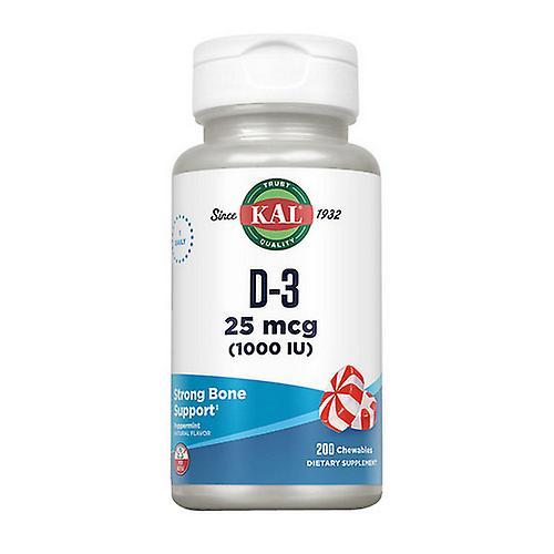 Kal D-3 Chewable, 1, 000 IU, 200 Chews (Pack of 4) on Productcaster.