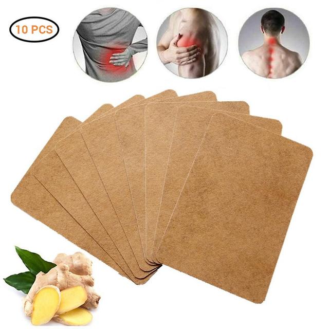 Xbedy 10 pcs Ginger Warming Stickers External Heat Source Ginger Paste Body Care Stickers CNO.008239 on Productcaster.