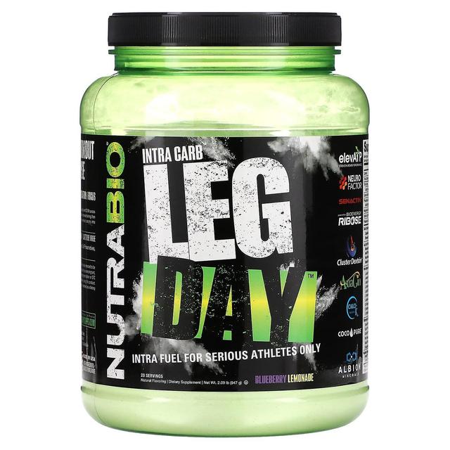 Nutrabio Labs, Intra Carb Leg Day, Limonada de Mirtilo, 2,09 lb (947 g) on Productcaster.