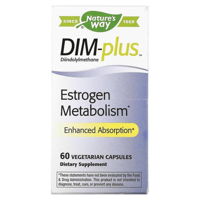 Nature's Way, DIM-Plus, Estrogen Metabolism, 60 Vegetarian Capsules on Productcaster.