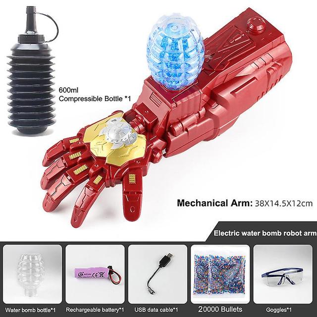 Muggyz Electric Mechanioal Combat Arm 2 Pack20000pcs Water Balls Beads7-8mm Gel Blaster Gun Splatter Wearable Toys Cosplay Weapon 20000pcs Multi- Ammo on Productcaster.