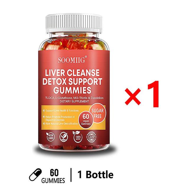 Visgaler Liver Cleanse Detox Gummies 20 + Kräutermischung - natürliche Lebergesundheitsformel & Bio-Leberentgiftungsergänzung 60 vegane Gummibärche... on Productcaster.