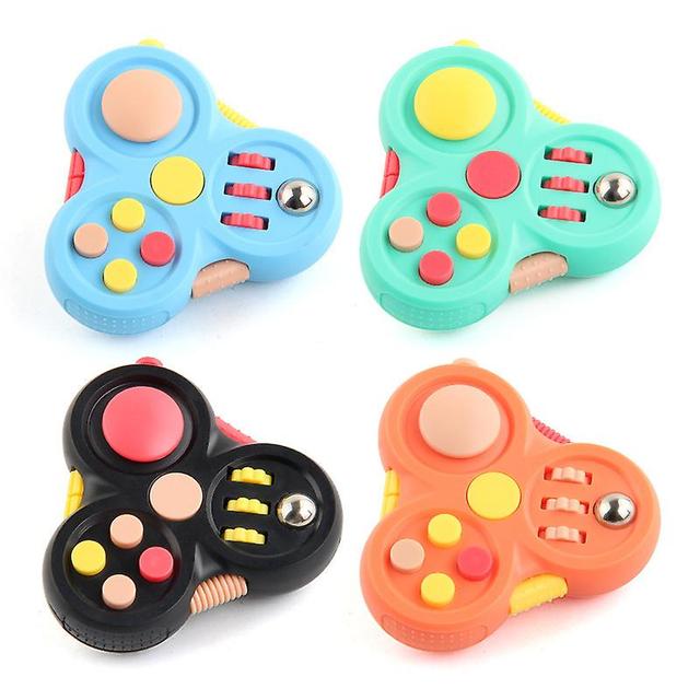 Fidget Pad Toy - Hand Spinner With 11 Functions, Stress Reducer Game For Release Stress And Anxiety,stress Relief, Adhd, Add B 1-10 Orange on Productcaster.