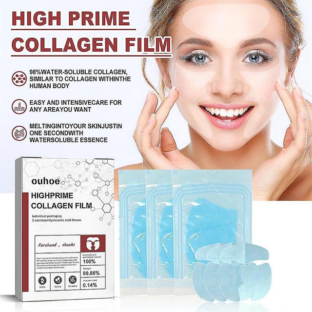 30pcs Highprime Collagen Film, Soluble Collagen Supplement Film, Hydrolysed Collagen Skin Protection For Firm Skin Anti Wrinkle on Productcaster.