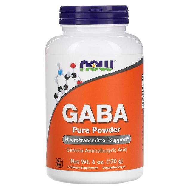 NOW Foods Nu Fødevarer, GABA, Rent pulver, 6 oz (170 g) on Productcaster.