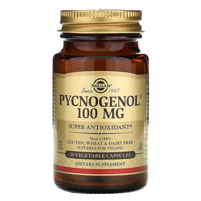 Solgar, Pycnogenol, 100 mg, 30 Vegetable Capsules on Productcaster.