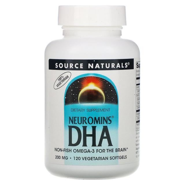 Source Naturals Kilde Naturals, Neuromins DHA, 200 mg, 120 Vegetariske Softgels on Productcaster.