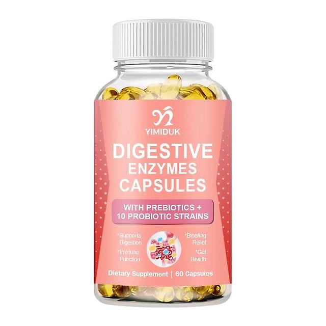 Sofirn Digestive Enzymes Plus Prebiotic and Probiotic Supplements Vegan Formula for Better Digestion and Promotes Lactose Absorption 1 Bottles 60 pcs on Productcaster.