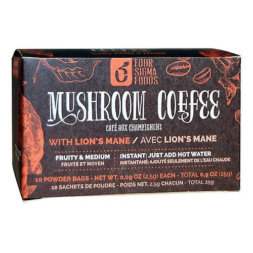 Four Sigma Foods Inc Mushroom Coffee Mix Lion's Mane en Chaga, 10 Count (Pack of 1) on Productcaster.