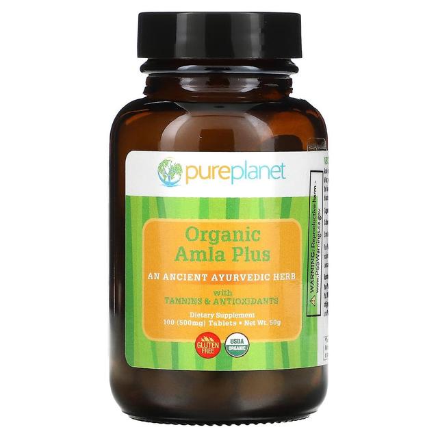 Pure Planet Pianeta puro, Amla Plus organico, 500 mg, 100 compresse on Productcaster.