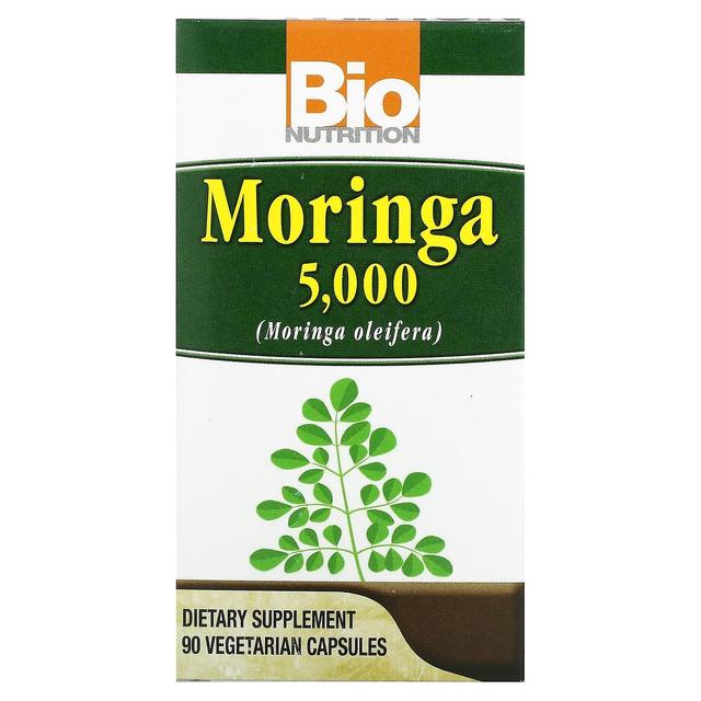 Bio Nutrition, Moringa 5,000, 90 Vegetable Capsules on Productcaster.