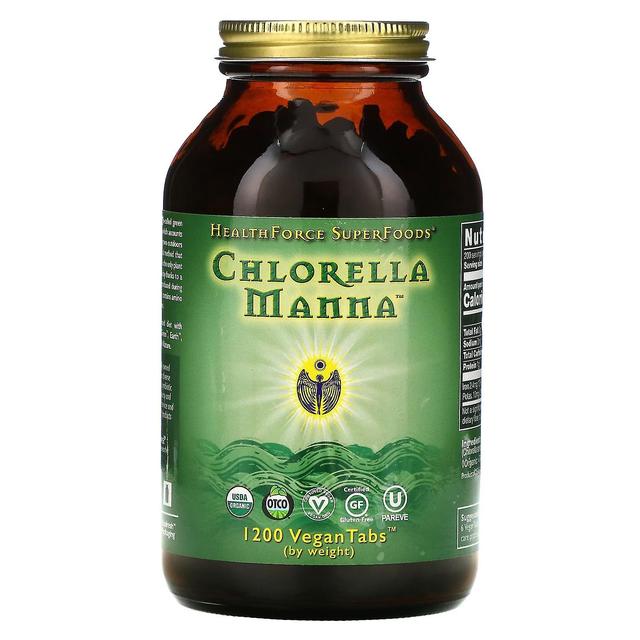 HealthForce Superfoods, Chlorella Manna, 1200 VeganTabs on Productcaster.