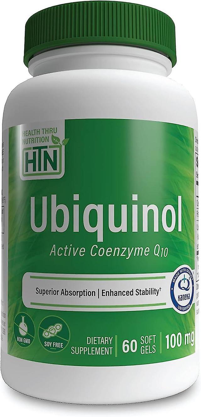 Health Thru Nutrition Gezondheid Thru Nutrition Ubiquinol 100mg 60 Softgels on Productcaster.