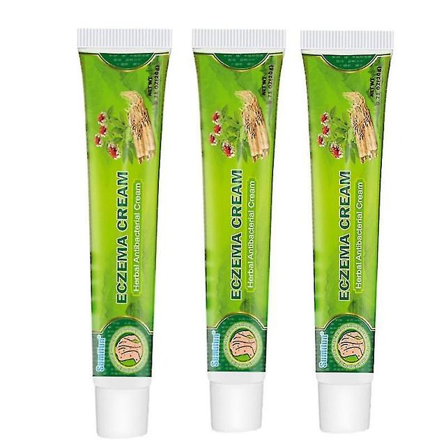 3pcs Psoriasis Antibacterial Cream Dermatitis Eczematoid Ointment Effective Anti-itch Chinese Herb Medical Health Skin Care Products on Productcaster.