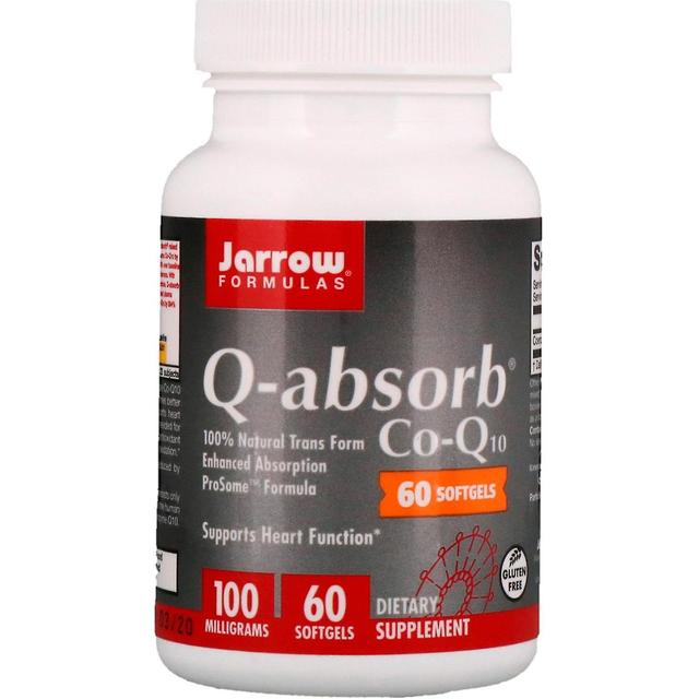 Jarrow Formulas Jarrow Formler, Q-absorbera Co-Q10, 100 mg, 60 Softgels on Productcaster.