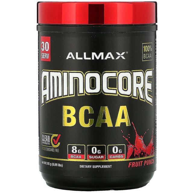 ALLMAX, AMINOCORE BCAA, Poncz owocowy, 315 g (0,69 funta) on Productcaster.