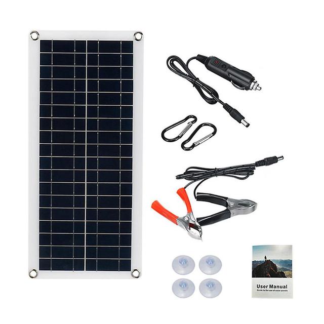 Monocrystalline Solar Kit Portable Bendable Off-grid Charger For Camping Tent Car Only Solar Panel on Productcaster.