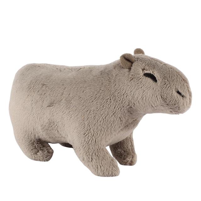 Capybara Rodents Plush Toy Super Soft Cartoon Animal Pillow Pp Cotton Filled Plush Aniamls Doll Grey 20cm on Productcaster.