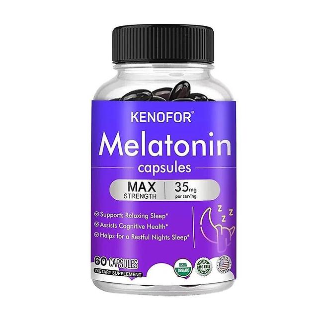 Sofirn KENOFOR Melatonin Sleep Aid - Supports Relaxation and Sleep Health, Regulates Jet Lag and Improves Sleep Quality 60 count-1 bottle on Productcaster.