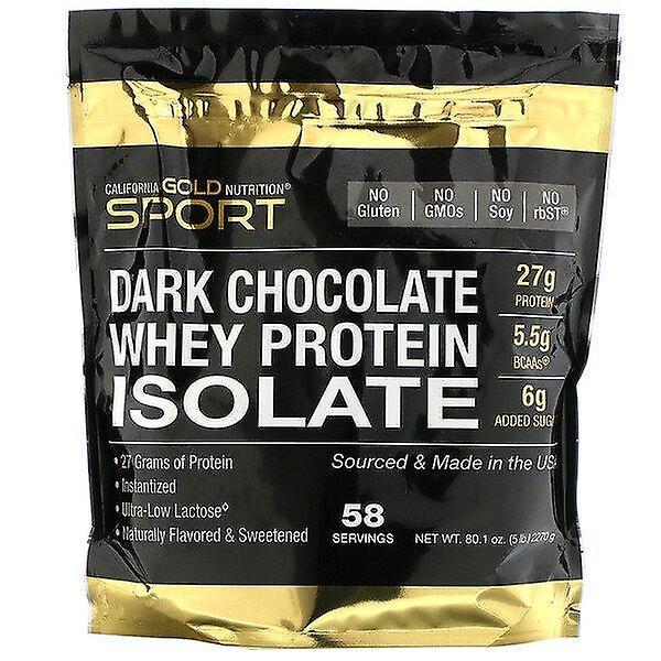 California Gold Nutrition, Dark Chocolate Whey Protein Isolate, 5 lbs (2270 g) on Productcaster.