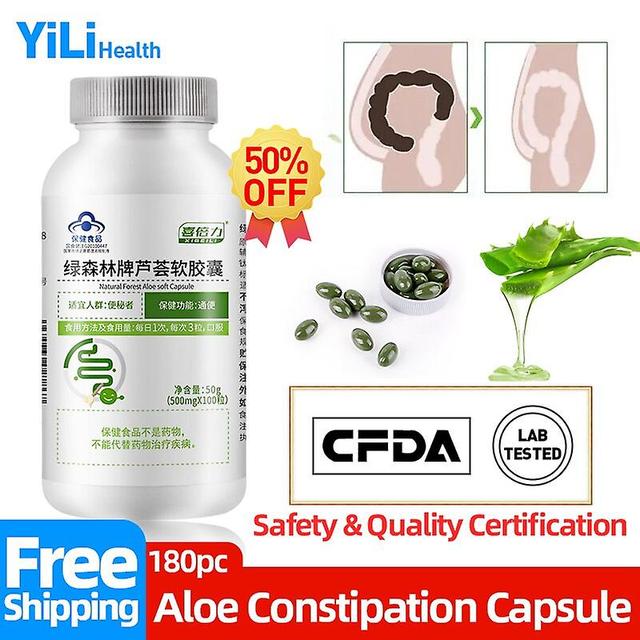 Coscelia Constipation Treatment Relief Aloe Vera Beeswax Soybean Oil Capsules Improve Gut Laxative Non-gmo 100pcbottle Cfda Approve 2bottle 120pcs on Productcaster.