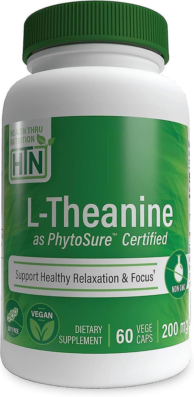 Health Thru Nutrition L-Theanine 200mg 60 kapsułek warzywnych on Productcaster.