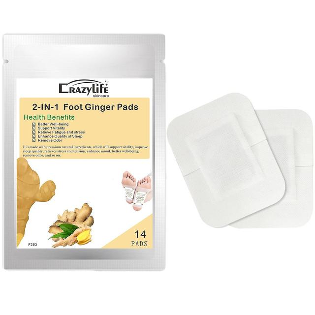 DEYUE Ginger Foot Pads Natural Ingredients Foot Patch Relieve Stress Pain Improve Body Circulation Better on Productcaster.