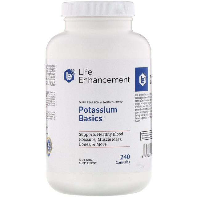 Life Enhancement, Noções Básicas de Potássio, 240 Cápsulas on Productcaster.