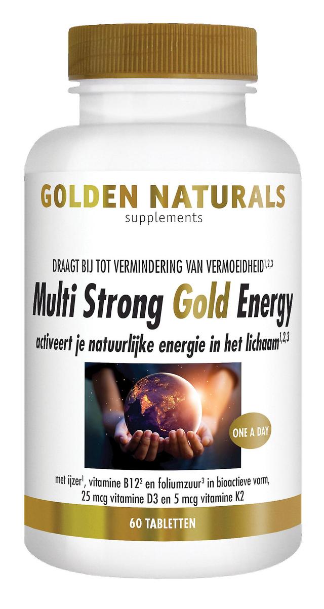 Golden Naturals Multi Strong Gold Energy (60 veganska tabletter) on Productcaster.