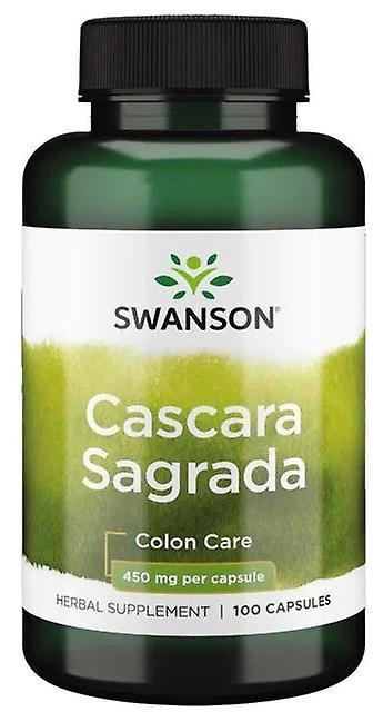 Swanson Cascara Sagrada 450 mg 100 Capsules 87614014159 on Productcaster.