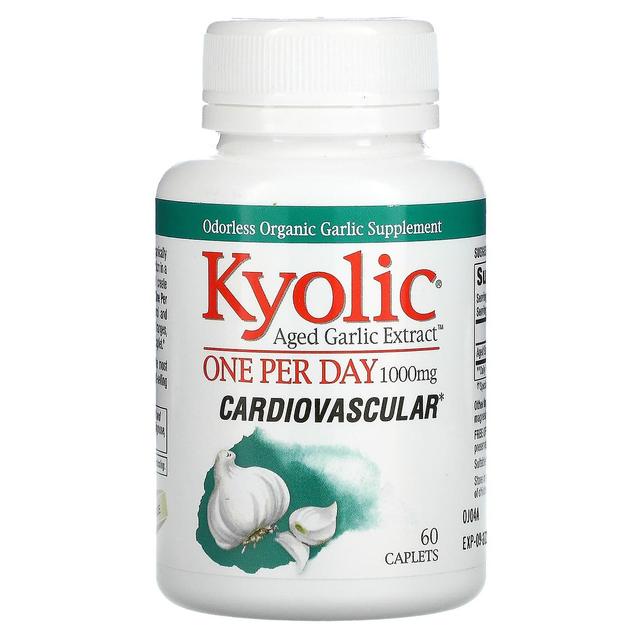 Kyolic, Extrato de alho envelhecido, Um por dia, 1.000 mg, 60 cápsulas on Productcaster.