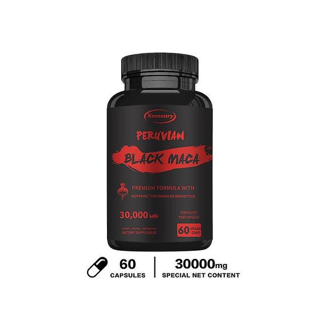 Vorallme Black Maca Root - Maximálna sila 30000mg - Extrakt z koreňa želatíny Maca z Peru - Prírodné kapsuly na podporu zdravia a energie 60 Capsules on Productcaster.