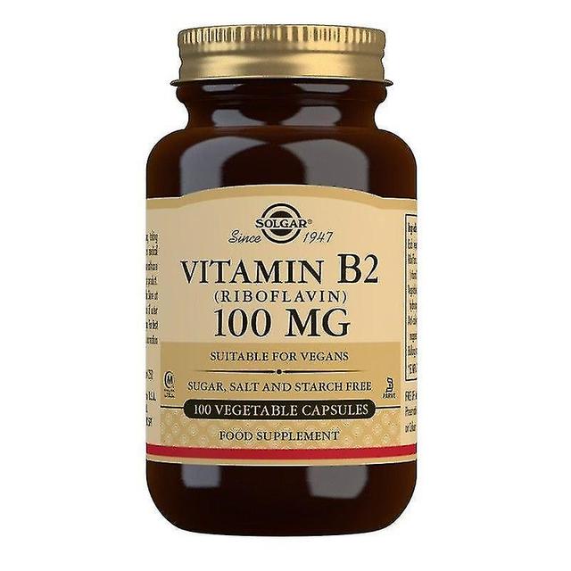 Mike Solgar Vitamine B2 100mg Vegicaps 100 (12536648) on Productcaster.