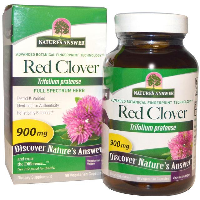 Nature's Answer, Red Clover, 900 mg, 90 Vegetarian Capsules on Productcaster.