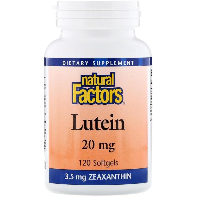 Natural Factors, Lutein, 20 mg, 120 Softgels on Productcaster.