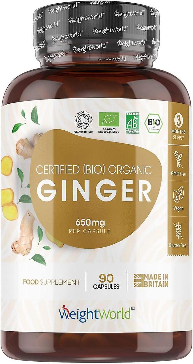 Ginger 90 Capsules 1300mg | Supplement for Stomach Digestion and High Strength By WeightWorld on Productcaster.