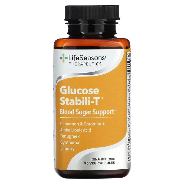 LifeSeasons, Glucosio Stabili-T Blood Sugar Support, 90 Veg Capsule on Productcaster.