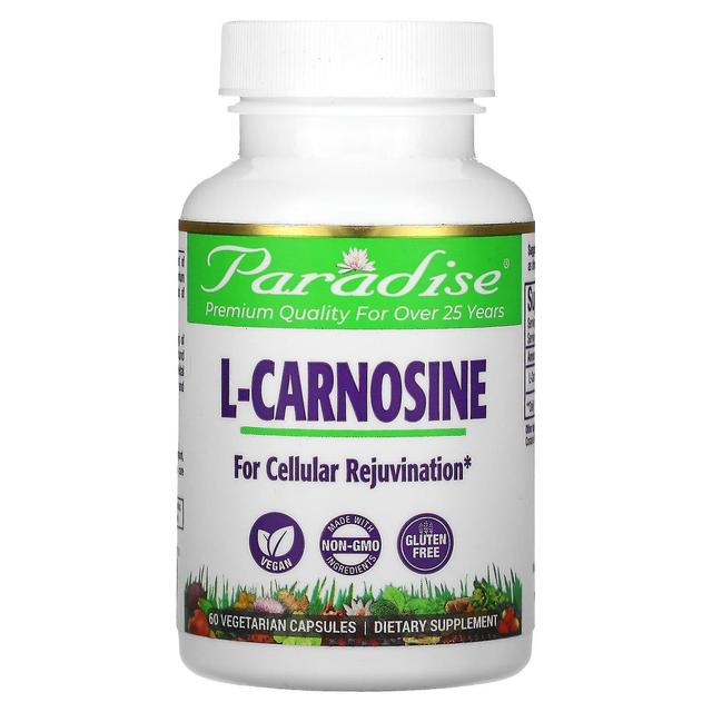 Paradise Herbs, L-Carnosine, 60 Vegetarian Capsules on Productcaster.