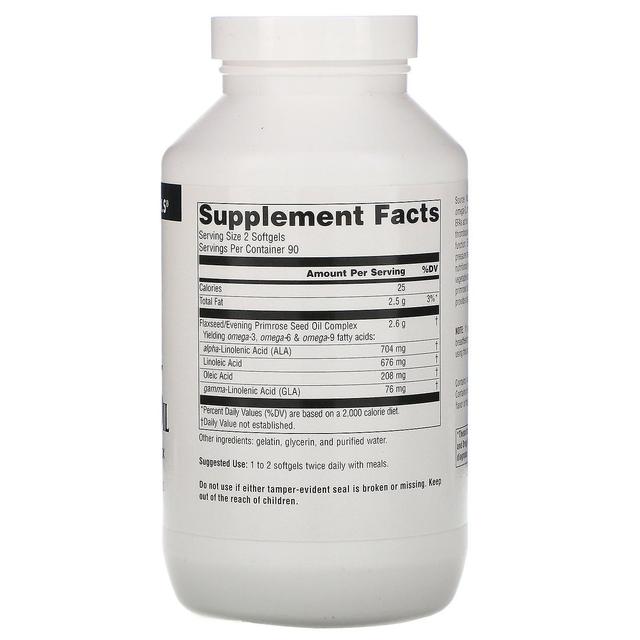 Source Naturals, Flax Seed-Primrose Oil, 1,300 mg, 180 Softgels on Productcaster.