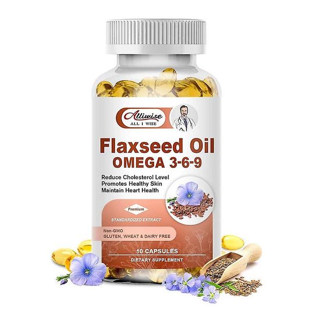 Organic Flaxseed Oil Capsules Hormone Balance Antioxidant Diet Supplement Health Increased Immunity & Energy HealthyTIB TIB . 120pcs on Productcaster.