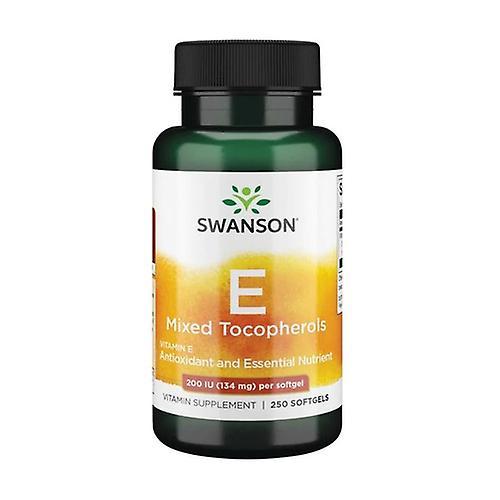 Swanson E-vitamin Blandede Tocopheroler 200 IE 250 softgels af 134mg on Productcaster.