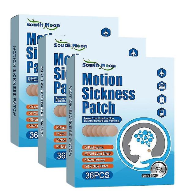 3X 36PCS Motion Sea Sickness Patches Cruise Anti Misselijkheid Niet-Slaperig Volwassenen Kinderen Nieuw on Productcaster.