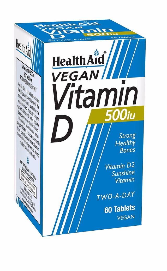 Health Aid Vitamin D 500iu, 60 Tablets on Productcaster.