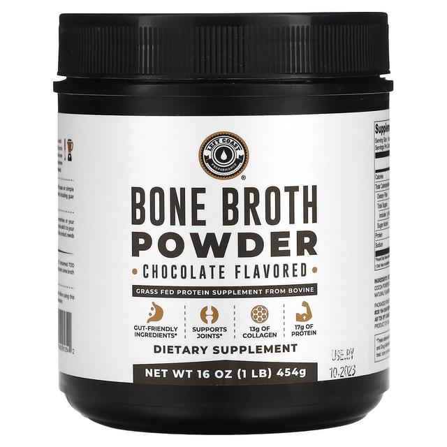 Left Coast Performance, Bone Broth Powder, Chocolate, 1 lb (454 g) on Productcaster.