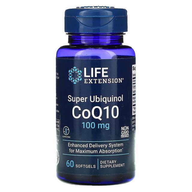 Life Extension Przedłużanie życia, Super Ubichinol CoQ10, 100 mg, 60 Kapsułki żelowe on Productcaster.