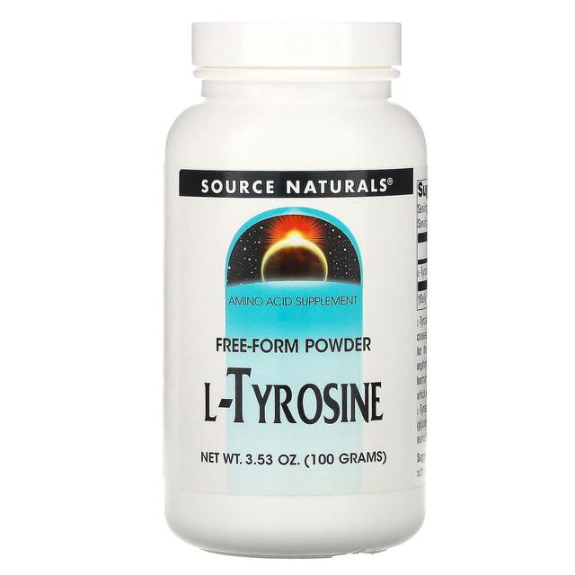 Source Naturals, L-tirosina, polvere in forma libera, 3.53 oz (100 g) on Productcaster.