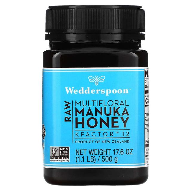 Wedderspoon, Mel Manuka Multifloral Cru, KFactor 12, 1.1 lb (500 g) on Productcaster.