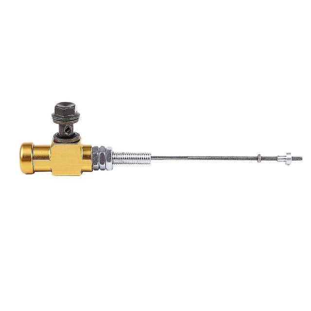 Lotion 2pcs Motorcycle Hydraulic Clutch Master Cylinder Rod Brake Pump M10x1.25mm Aluminum- Gold& Silver 48pcs in 8 sheets on Productcaster.