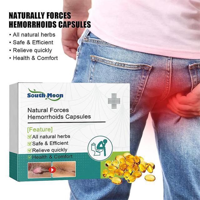 Herbal Hemorrhoids Capsules Repair Anal Treatment Internal Mixed External Hemorrhoid Piles Removal Relieve Fissure Pain Capsules on Productcaster.